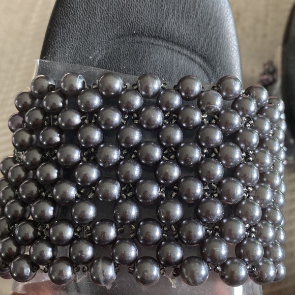 Abound Black flat sandals with steel gray balls - Picture 4 of 4